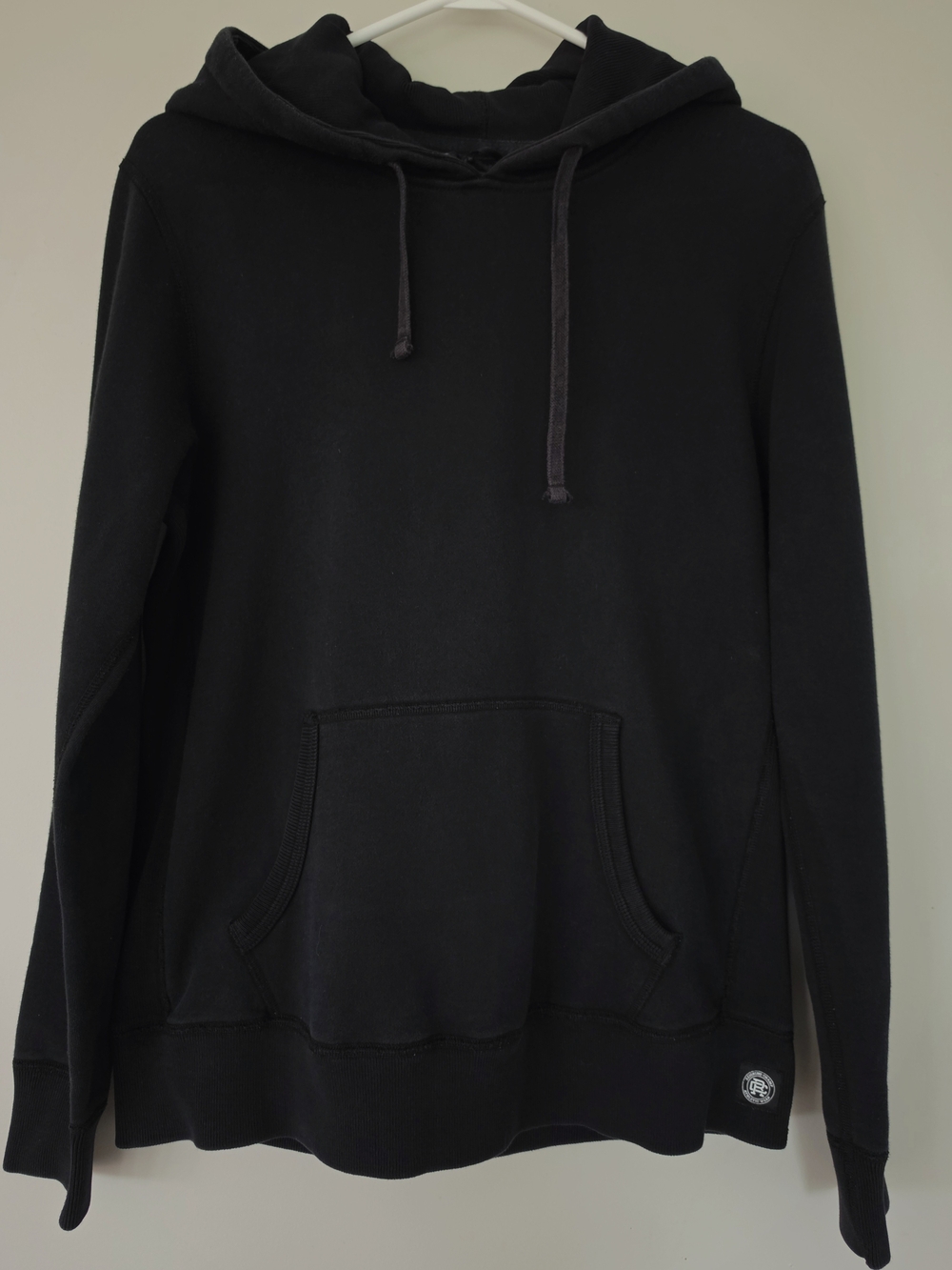 Reigning Champ Women's Black Pullover Hoodie Size M. 100% Cotton